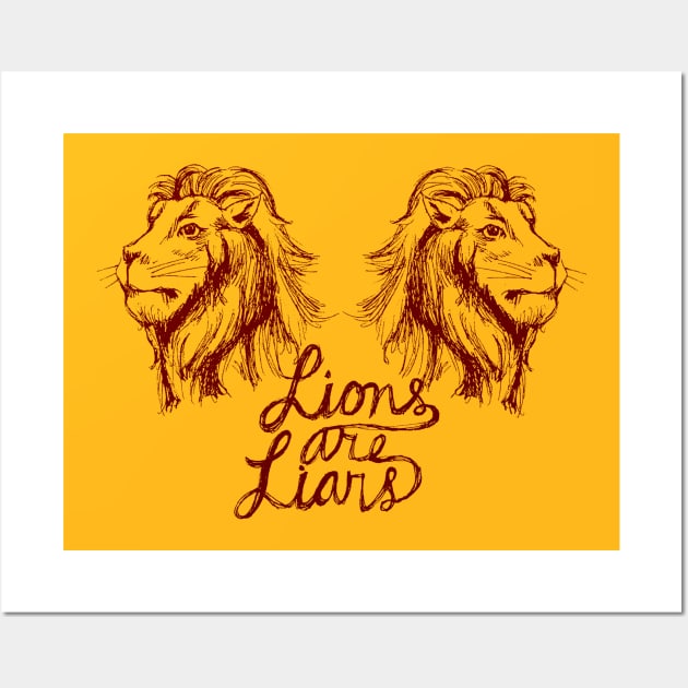 Lions Are Liars Wall Art by Tessa McSorley